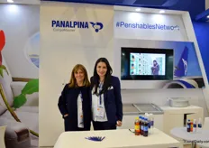 Panalpina could not be missed, since it had three different booths, all highlighting a different field of operation of this major cargo shipping company. At this one, Alexandra Ayala and Johanna Jimenez highlight the solutions with regards to shipping perishables.